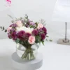 ⁦كورال الكريستال الوردي - مزيج جميل من الورود الوردية والكورالية⁩ - الصورة ⁦4⁩